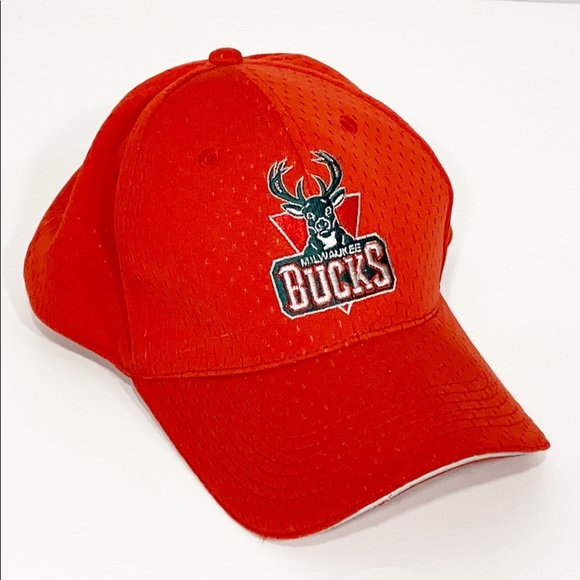 Other - NBA Milwaukee Bucks | Red Adjustable Strap Hat